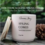 Nến Thơm Cốc Xi Măng Hương Lê Ạnh & Hoa Lan Nam Phi Spring Comes Aroma Story Size 110g