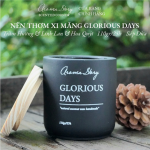 Nến Thơm Cốc Xi Măng Hương Trầm Hương & Hoa Linh Lan Glorious Days Aroma Story Size 110g