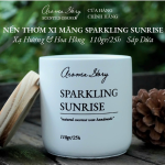 Nến Thơm Cốc Xi Măng Hương Xạ Hương Trắng & Hoa Hồng Sparkling Sunrise Aroma Story Size 110g