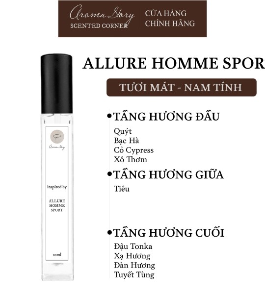 Nước Hoa Nam Allure Homme Sport EDP Aroma Story Size 10ml/50ml