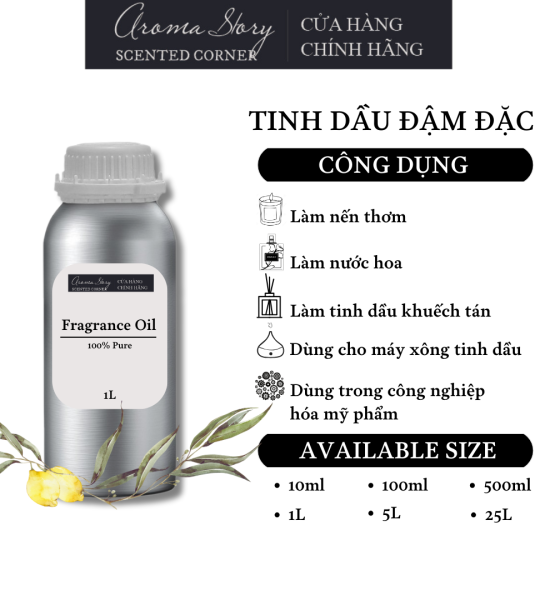 Tinh Dầu Đậm Đặc Aroma Story Hương Bạch Đàn Chanh - Dùng Để Làm Nến Thơm, Nước Hoa, Tinh Dầu Khuếch Tán, Máy Xông