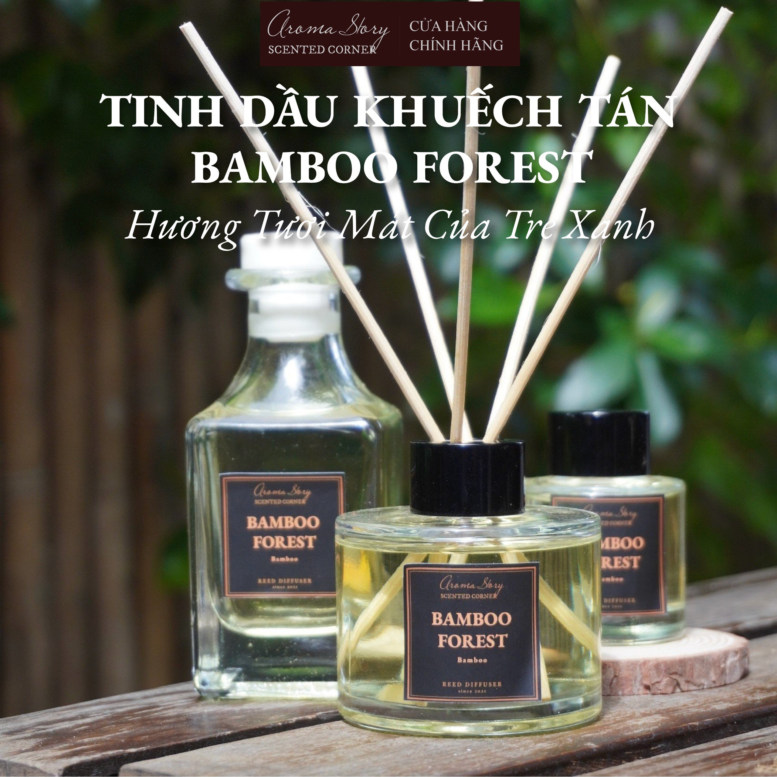 Tinh Dầu Khuếch Tán Bamboo Forest Aroma Story Size 50ml/100ml/150ml