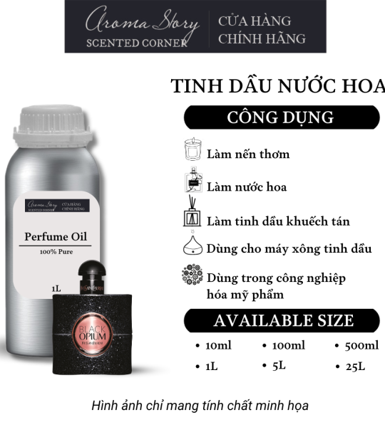 Tinh Dầu Nước Hoa Aroma Story Yves Saint Laurent - Black Opium Perfume