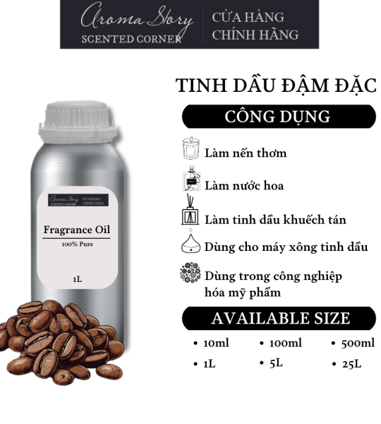 Tinh Dầu Đậm Đặc Aroma Story Hương Cà Phê Robusta (Robusta Coffee) - Dùng Để Làm Nến Thơm, Nước Hoa, Tinh Dầu Khuếch Tán