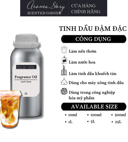 Tinh Dầu Đậm Đặc Aroma Story Hương Cà Phê Sữa (Capucino) - Dùng Để Làm Nến Thơm, Nước Hoa, Tinh Dầu Khuếch Tán, Máy Xông