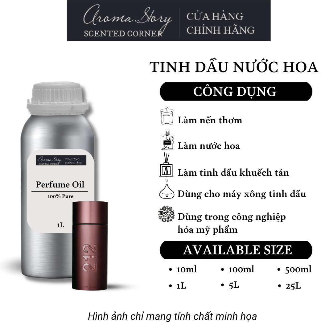 Tinh Dầu Nước Hoa Aroma Story Carolina Herrera - 212 Sexy Men Perfume