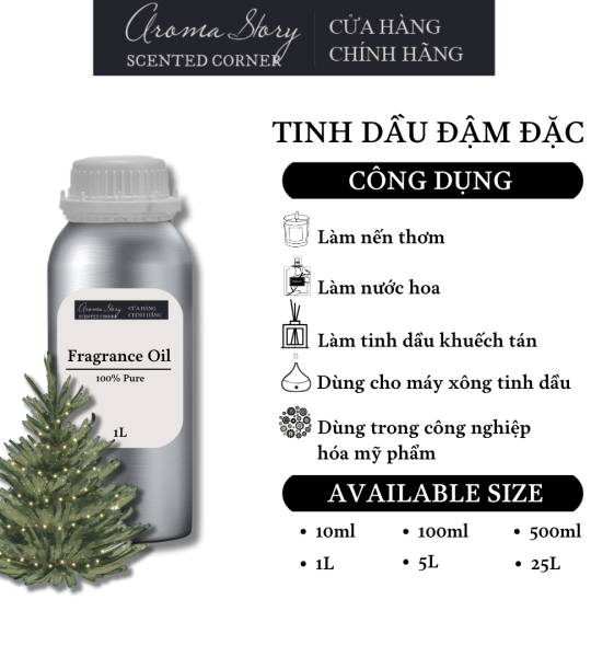 Tinh Dầu Đậm Đặc Aroma Story Hương Cây Noel (Xmas Tree) - Dùng Để Làm Nến Thơm, Nước Hoa, Tinh Dầu Khuếch Tán, Máy Xông