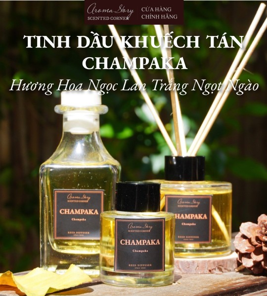 Tinh Dầu Khuếch Tán Champaka Aroma Story Size 50ml/100ml/150ml