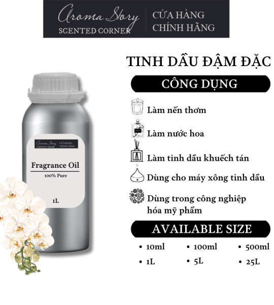 Tinh Dầu Đậm Đặc Aroma Story Hương Hoa Ngọc Lan Trắng - Dùng Để Làm Nến Thơm, Nước Hoa, Tinh Dầu Khuếch Tán, Máy Xông