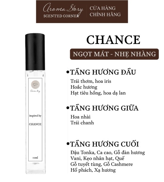 Nước Hoa Nữ Chance by Chanel EDP Aroma Story Size 10ml/50ml