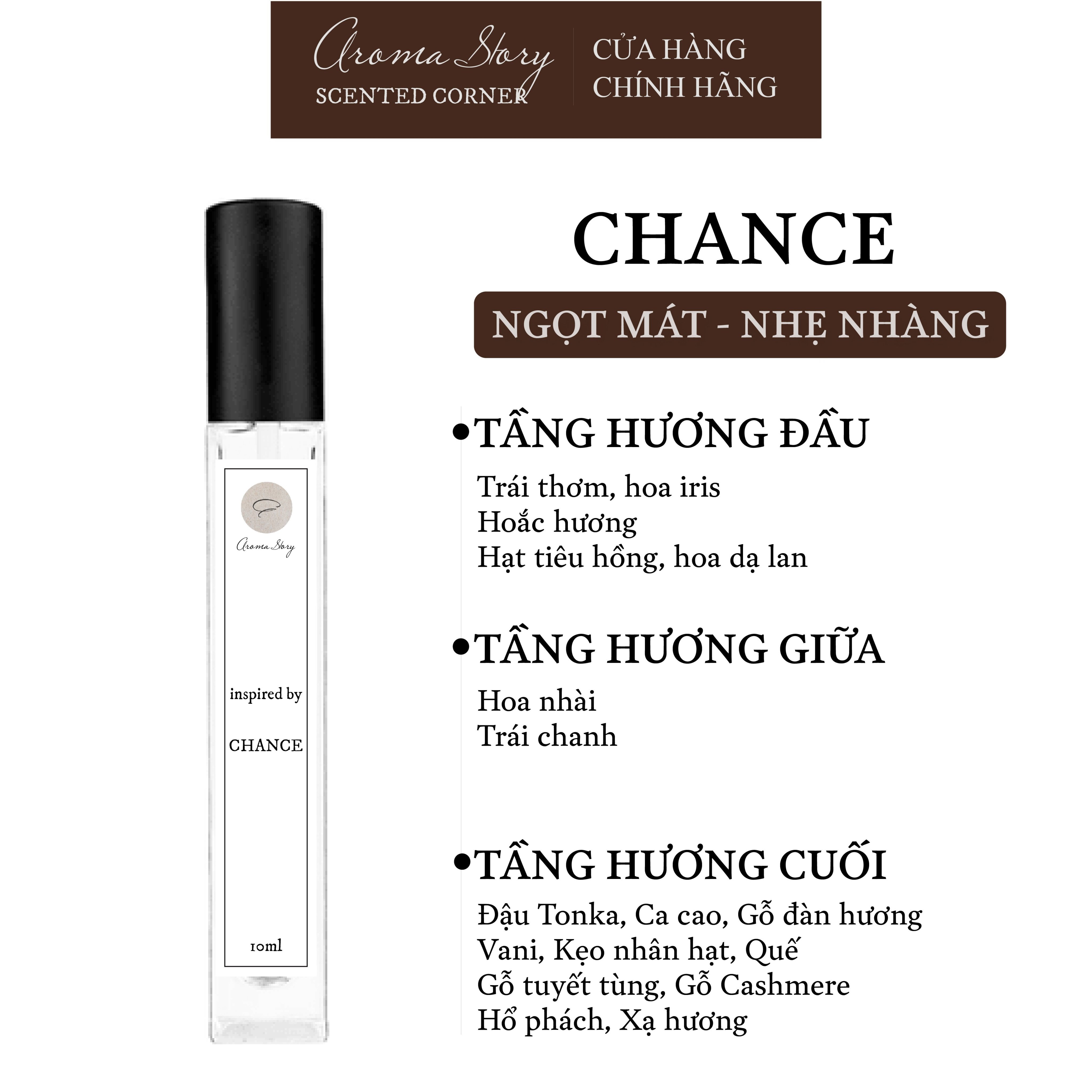 Nước Hoa Nữ Chance by Chanel EDP Aroma Story Size 10ml/50ml