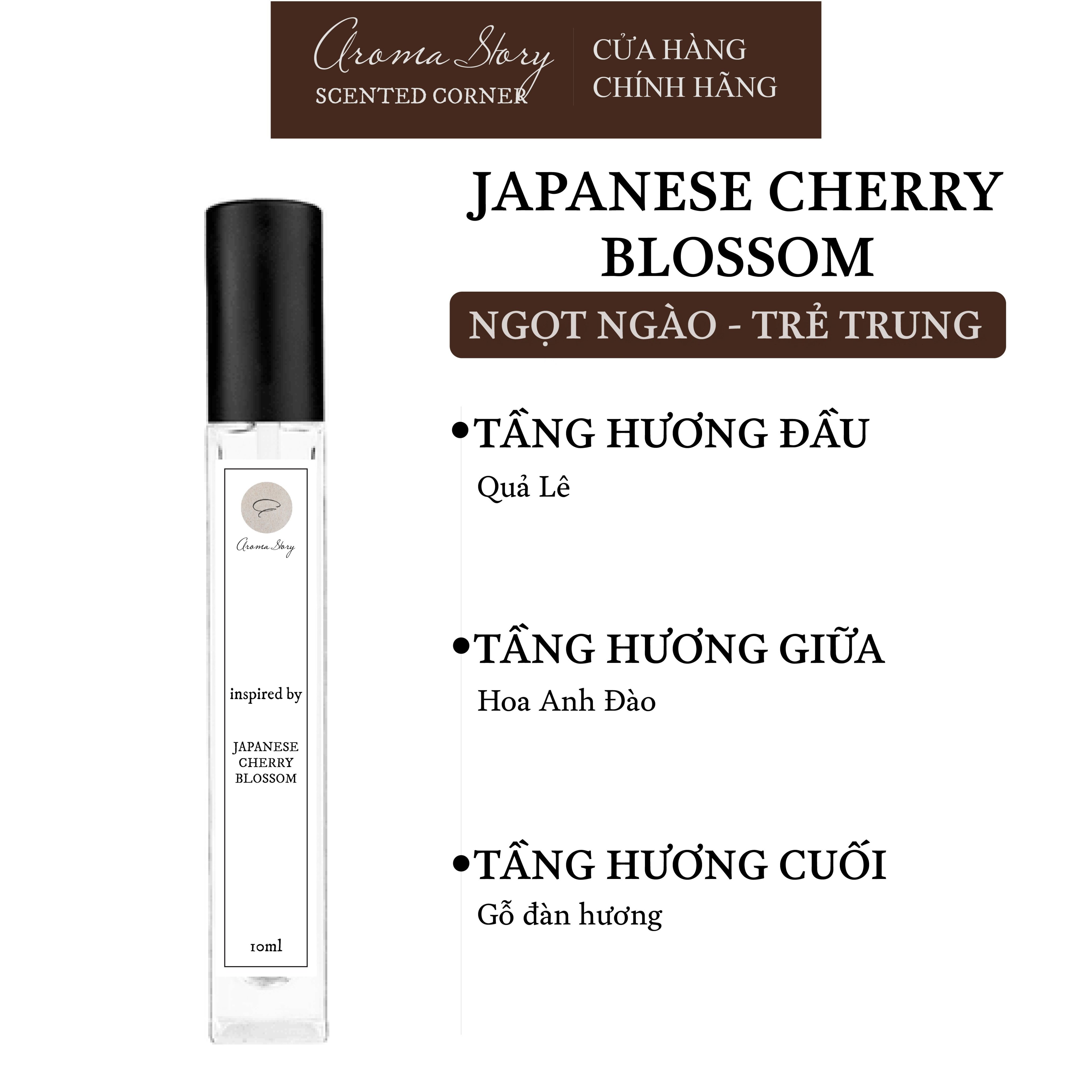 Nước Hoa Nữ Japanese Cherry Blossom EDP Aroma Story Size 10ml/50ml