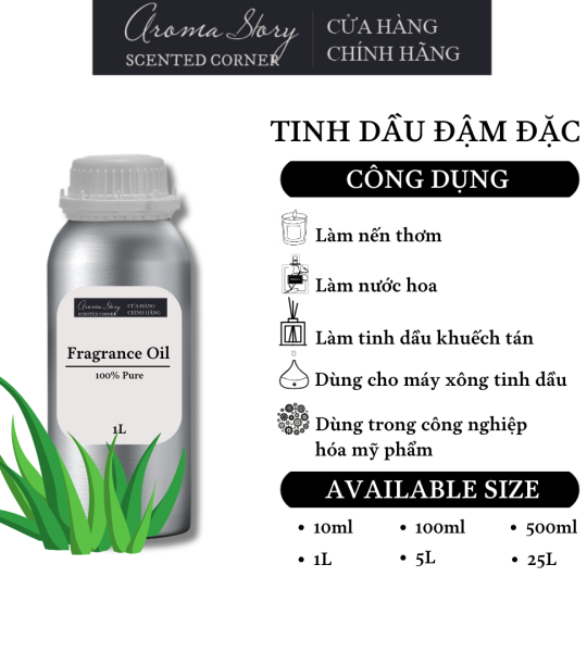 Tinh Dầu Đậm Đặc Aroma Story Hương Cỏ Mới Cắt (Fresh Grass) - Dùng Để Làm Nến Thơm, Nước Hoa, Tinh Dầu Khuếch Tán