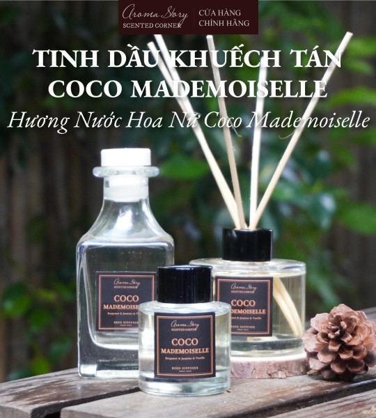 Tinh Dầu Khuếch Tán Coco Mademoiselle Aroma Story Size 50ml/100ml/150ml