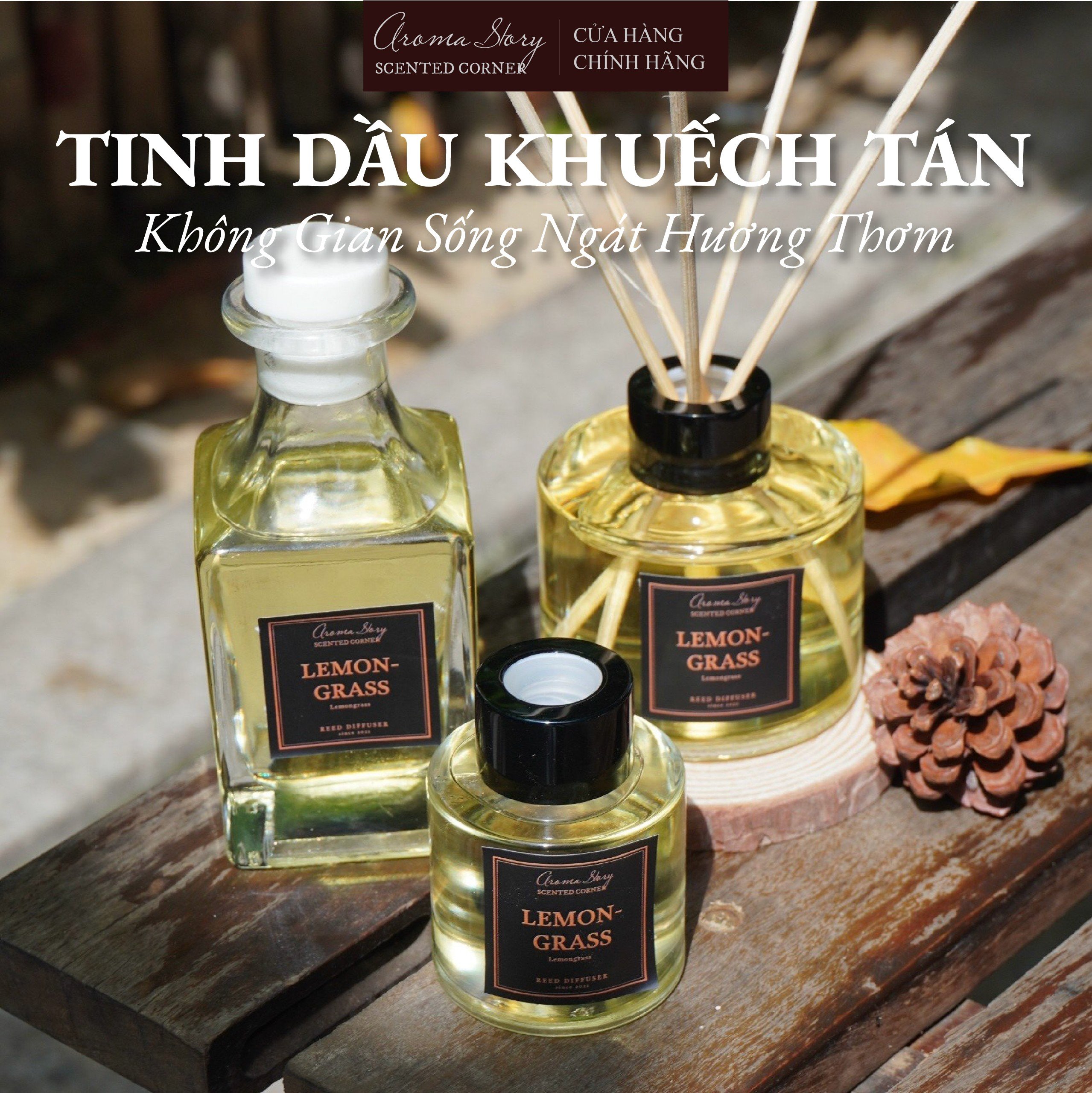 Tinh Dầu Khuếch Tán Aroma Story Peaceful Moment Size 50ml/100ml/150ml