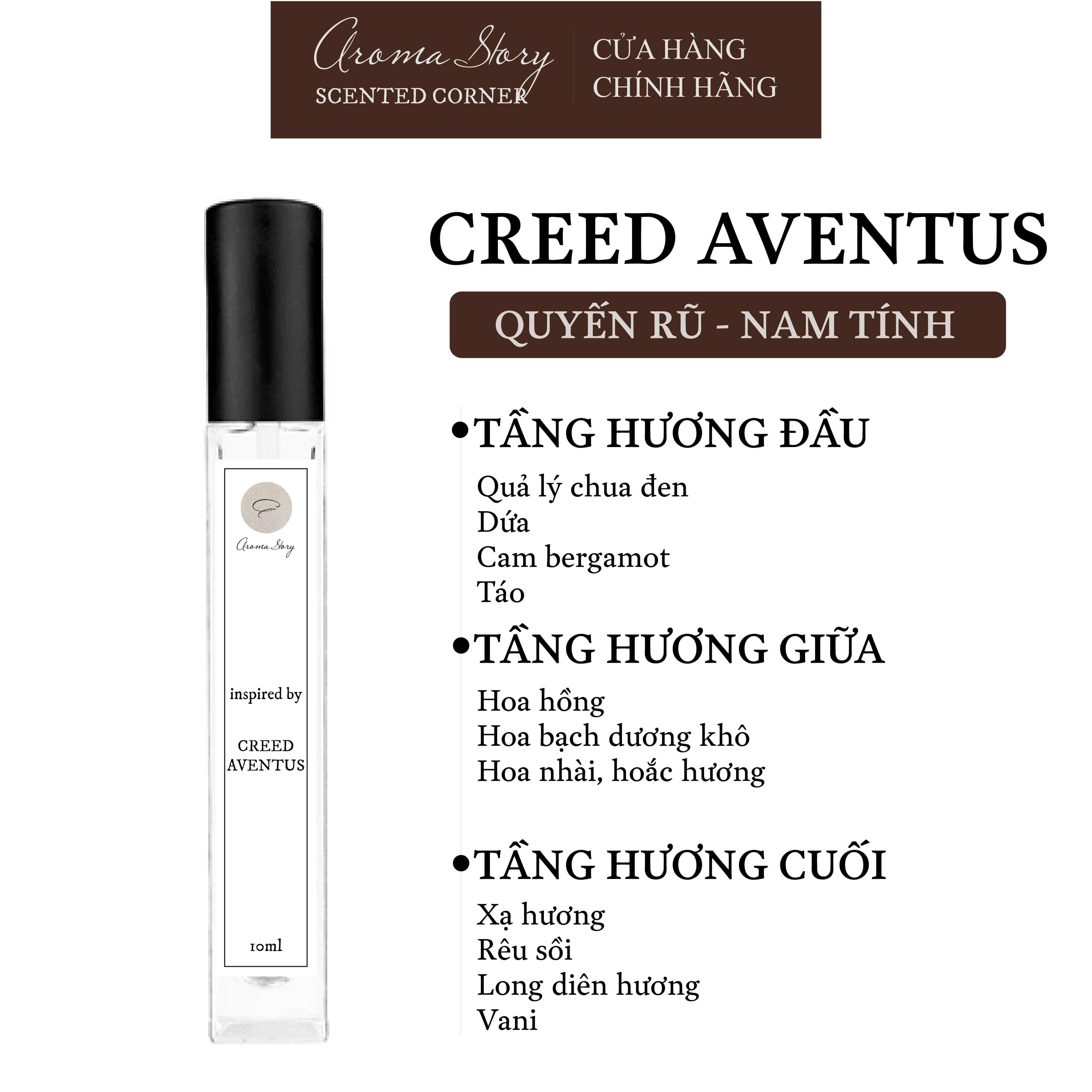 Nước Hoa Nam Creed Aventus EDP Aroma Story Size 10ml/50ml