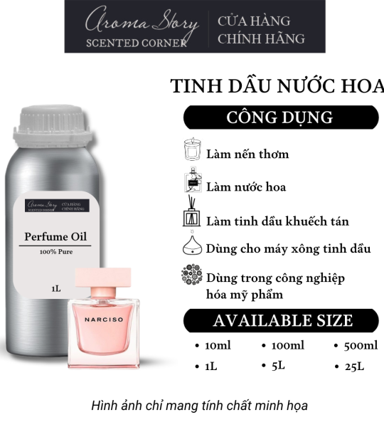 Tinh Dầu Nước Hoa Aroma Story Cristal - Narciso Rodriguez Perfume