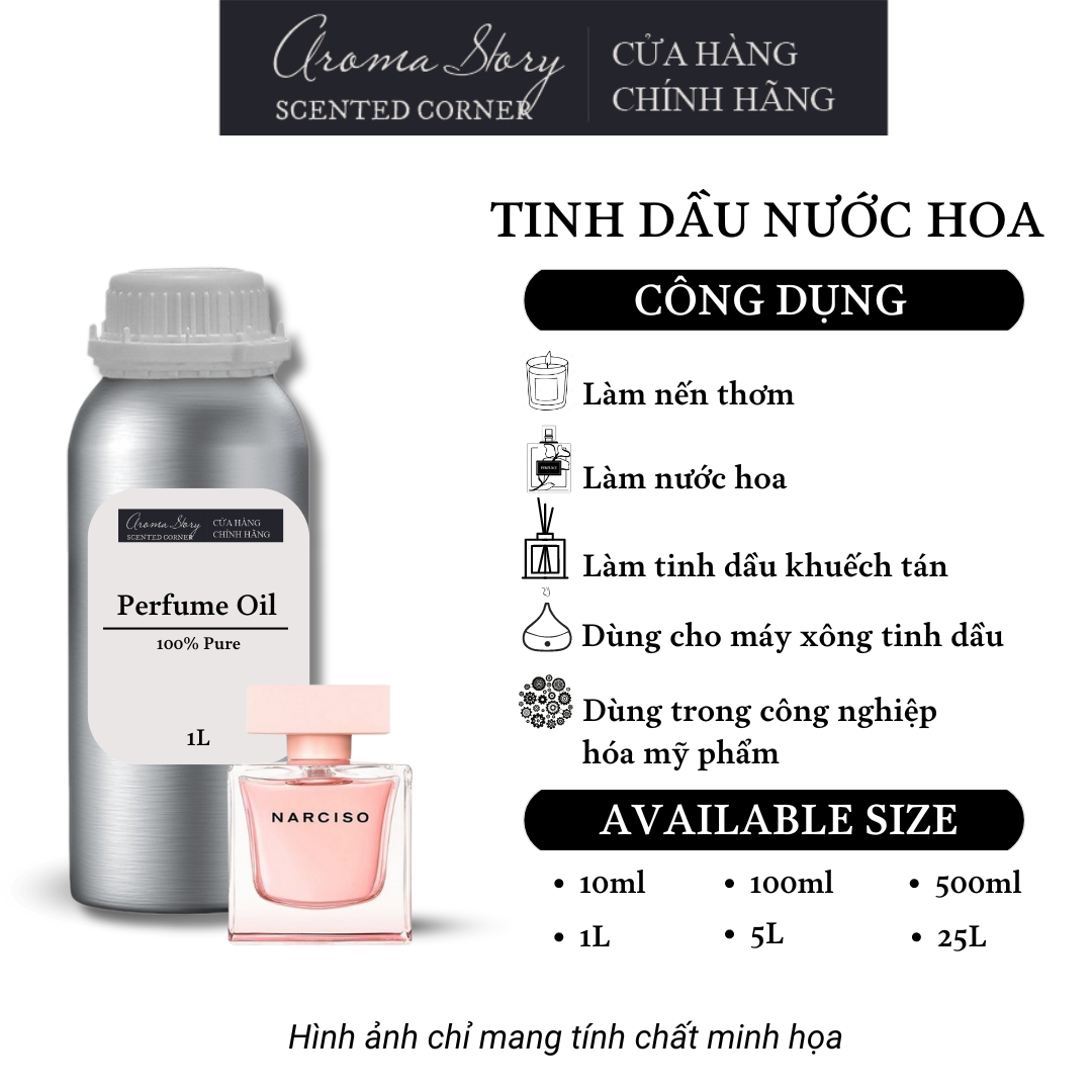 Tinh Dầu Nước Hoa Aroma Story Cristal - Narciso Rodriguez Perfume