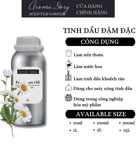 Tinh Dầu Đậm Đặc Aroma Story Hương Cúc La Mã - Dùng Để Làm Nến Thơm, Nước Hoa, Tinh Dầu Khuếch Tán, Máy Xông Tinh Dầu