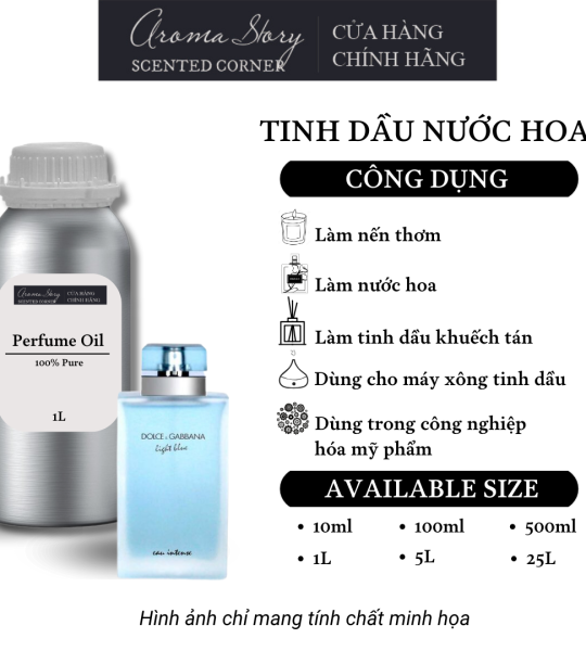 Tinh Dầu Nước Hoa Aroma Story Dolce & Gabbana - Light Blue For Woman Perfume