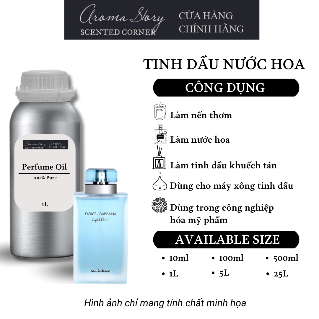 Tinh Dầu Nước Hoa Aroma Story Dolce & Gabbana - Light Blue For Woman Perfume