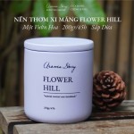 Nến Thơm Cốc Xi Măng Hương Hoa Hồng & Hoa Nhài Flower Hill Aroma Story Size 200g