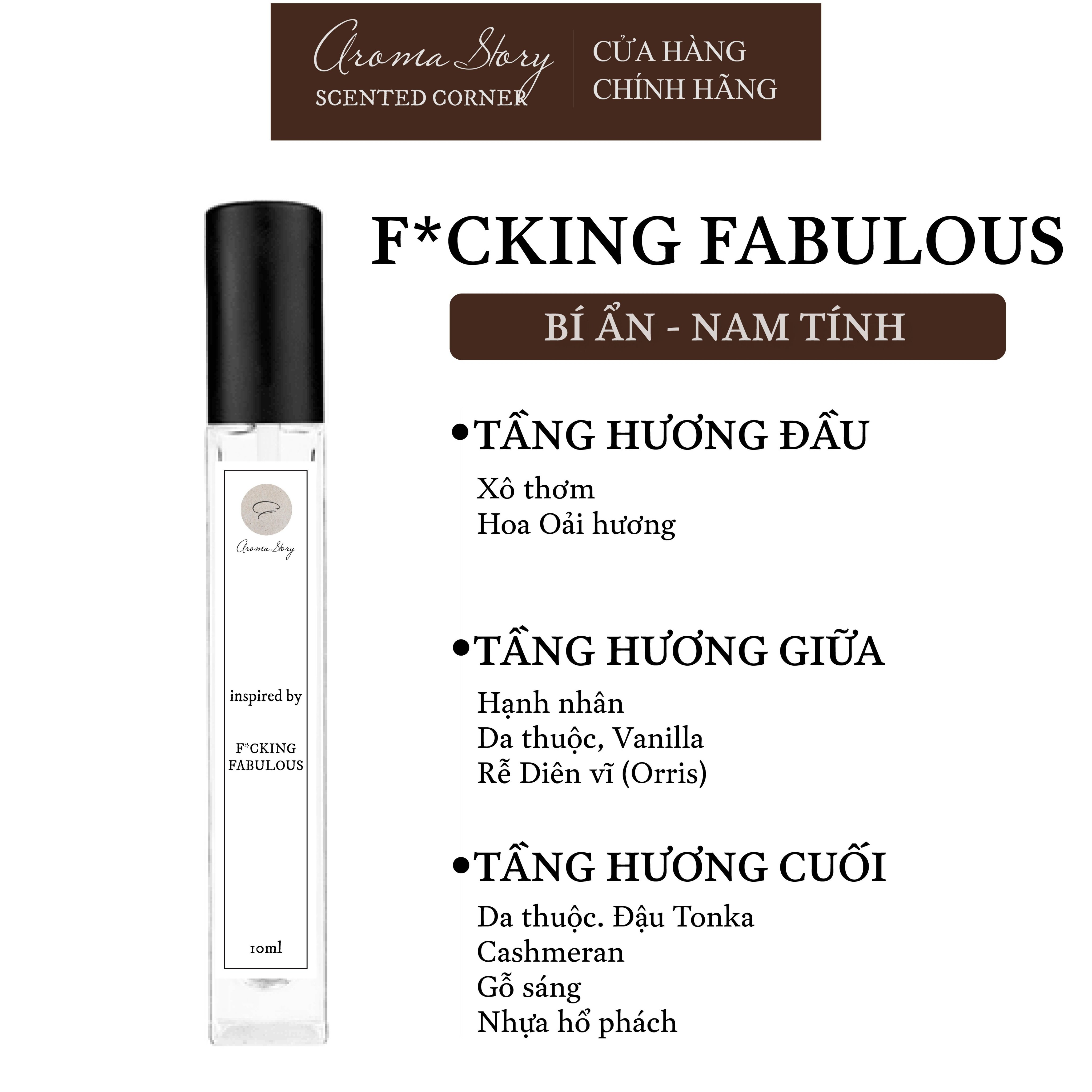 Nước Hoa Unisex Fucking Fabulous EDP Aroma Story Size 10ml/50ml