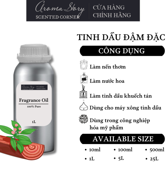 Tinh Dầu Đậm Đặc Aroma Story Hương Gỗ Hồng (ROSE WOOD) - Dùng Để Làm Nến Thơm, Nước Hoa, Tinh Dầu Khuếch Tán, Máy Xông