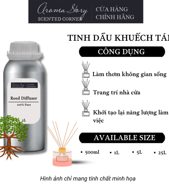 Tinh Dầu Khuếch Tán Giá Lít Aroma Story Hương Gỗ Teak - Dùng Để Làm Thơm Phòng, Không Gian Sống