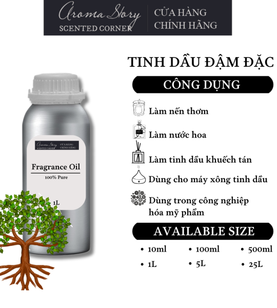 Tinh Dầu Đậm Đặc Aroma Story Hương Gỗ Teak - Dùng Để Làm Nến Thơm, Nước Hoa, Tinh Dầu Khuếch Tán, Máy Xông Tinh Dầu