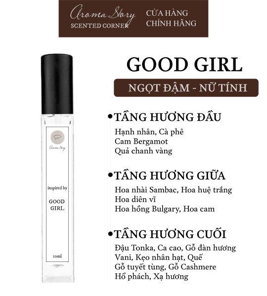 Nước Hoa Nữ Good Girl EDP Aroma Story Size 10ml/50ml