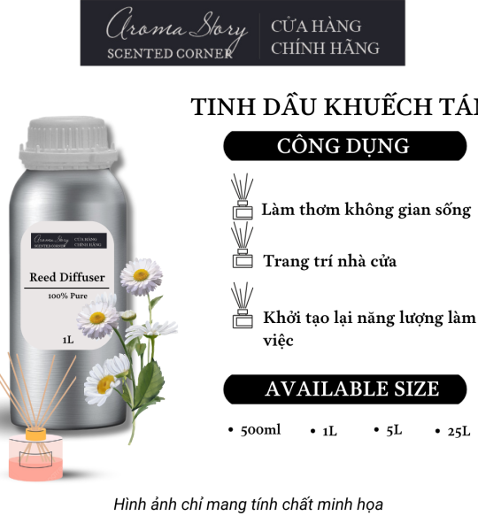 Tinh Dầu Khuếch Tán Giá Lít  Aroma Story Hương Cúc La Mã (Roman Chamomile) - Dùng Để Làm Thơm Phòng, Không Gian Sống