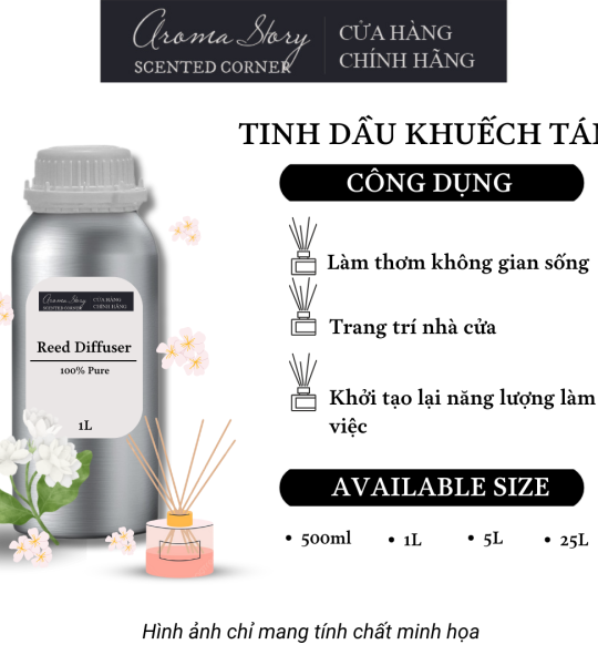 Tinh Dầu Khuếch Tán Aroma Story Hương Hoa Nhài (Jasmine) - Dùng Để Làm Thơm Phòng, Không Gian Sống