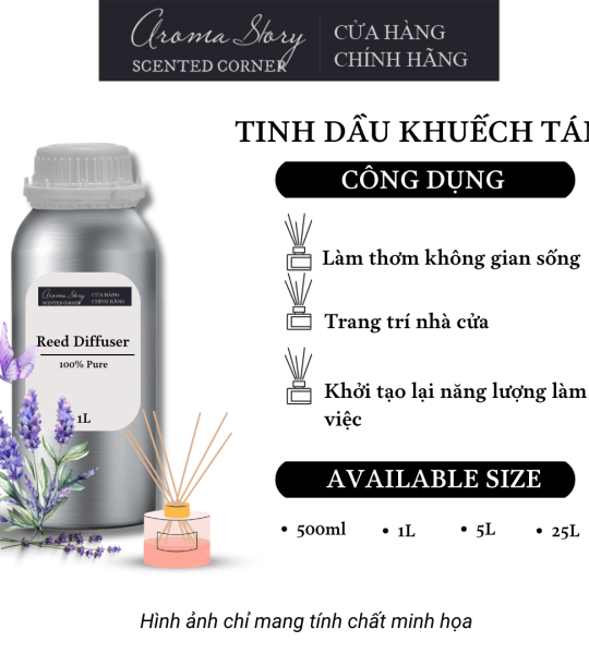 Tinh Dầu Khuếch Tán Aroma Story Hương Hoa Oải Hương Pháp - Dùng Để Làm Thơm Phòng, Không Gian Sống