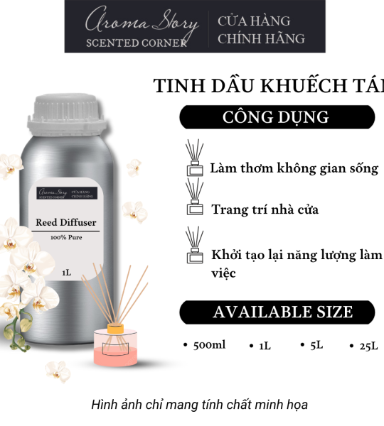 Tinh Dầu Khuếch Tán Giá Lít Aroma Story Hương Phong Lan (ORCHID) - Dùng Để Làm Thơm Phòng, Không Gian Sống