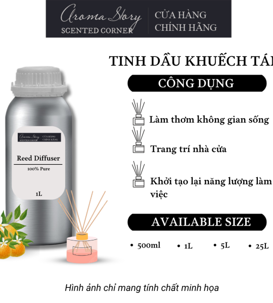 Tinh Dầu Khuếch Tán Giá Lít Aroma Story Hương Hoa Quýt Nhật - Dùng Để Làm Thơm Phòng, Không Gian Sống