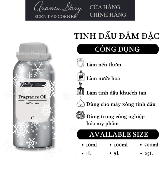 Tinh Dầu Đậm Đặc Aroma Story Hương Hoa Tuyết (Snow Crystal) - Dùng Để Làm Nến Thơm, Nước Hoa, Tinh Dầu Khuếch Tán