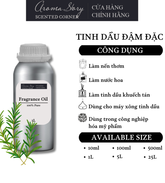 Tinh Dầu Đậm Đặc Aroma Story Hương Thảo (Rosemary) - Dùng Để Làm Nến Thơm, Nước Hoa, Tinh Dầu Khuếch Tán, Máy Xông