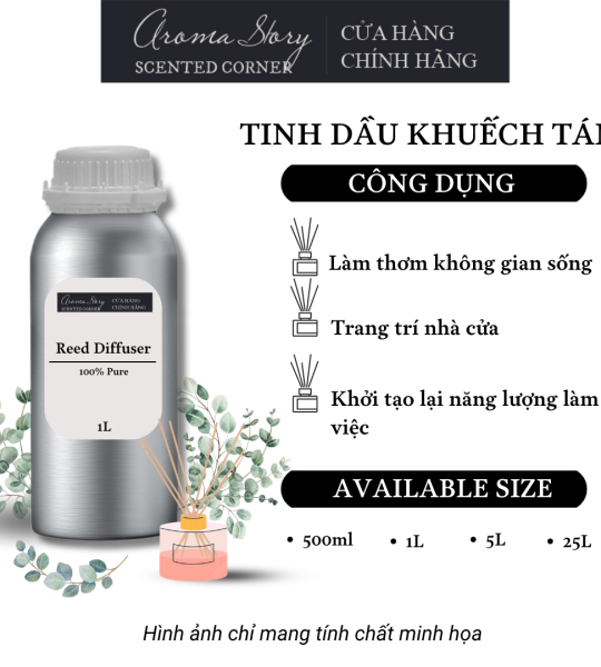 Tinh Dầu Khuếch Tán Giá Lít Aroma Story Hương Khuynh Diệp (Eucalyptus) - Dùng Để Làm Thơm Phòng, Không Gian Sống