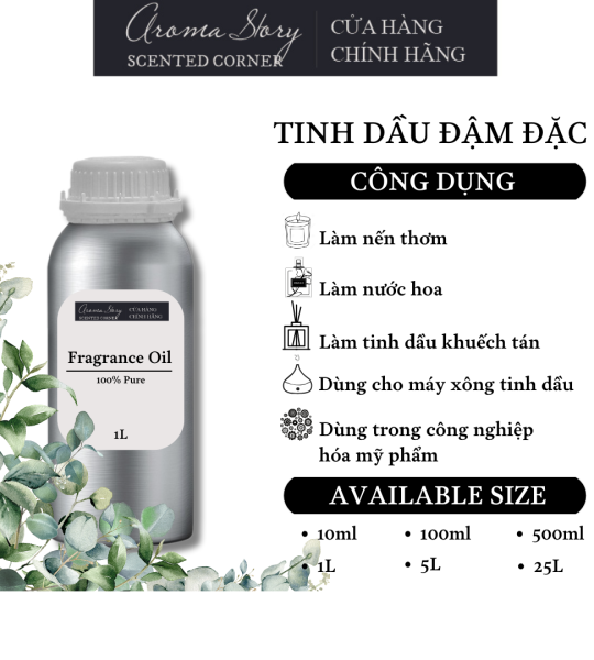 Tinh Dầu Đậm Đặc Aroma Story Hương Khuynh Diệp - Dùng Để Làm Nến Thơm, Nước Hoa, Tinh Dầu Khuếch Tán, Máy Xông Tinh Dầu