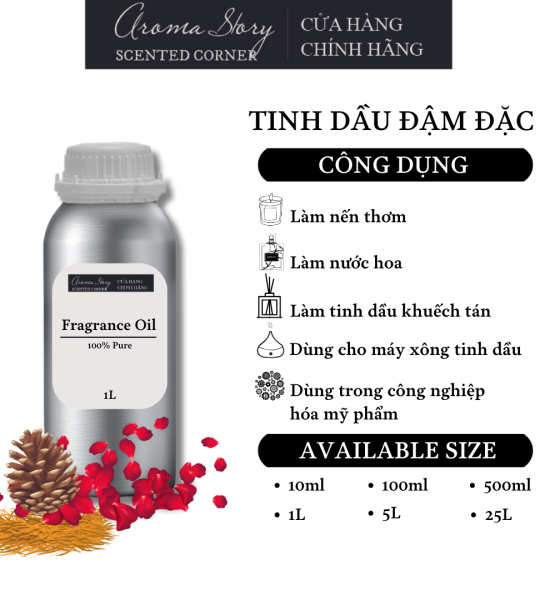 Tinh Dầu Đậm Đặc Aroma Story Hương Đà Lạt - Dùng Để Làm Nến Thơm, Nước Hoa, Tinh Dầu Khuếch Tán, Máy Xông Tinh Dầu