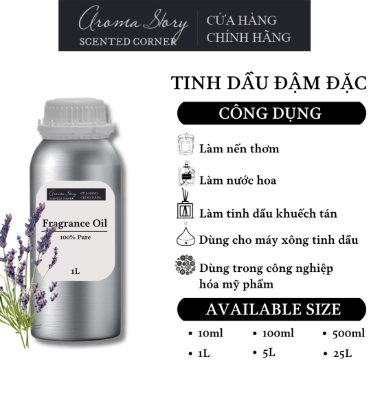 Tinh Dầu Đậm Đặc Aroma Story Hương Hoa Oải Hương Pháp - Dùng Để Làm Nến Thơm, Nước Hoa, Tinh Dầu Khuếch Tán, Máy Xông