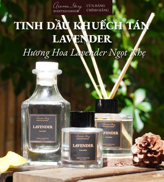 Tinh Dầu Khuếch Tán Lavender Aroma Story Nhiều Hương Size 50ml/100ml/150ml
