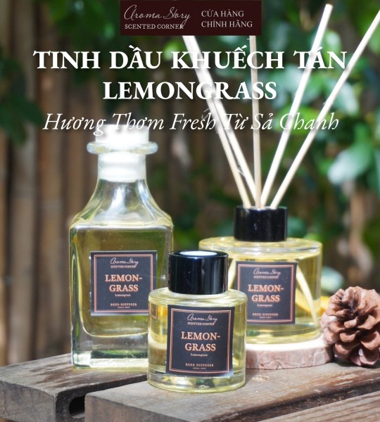 Tinh Dầu Khuếch Tán Lemongrass Aroma Story Size 50ml/100ml/150ml