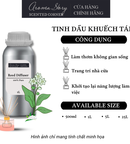 Tinh Dầu Khuếch Tán Giá Lít Aroma Story Hương Long Não (CAMPHOR) - Dùng Để Làm Thơm Phòng, Không Gian Sống