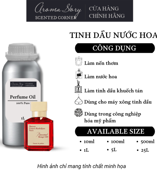 Tinh Dầu Nước Hoa Aroma Story Maison Francis Kurkdjian - Baccarat Rouge 540 Perfume