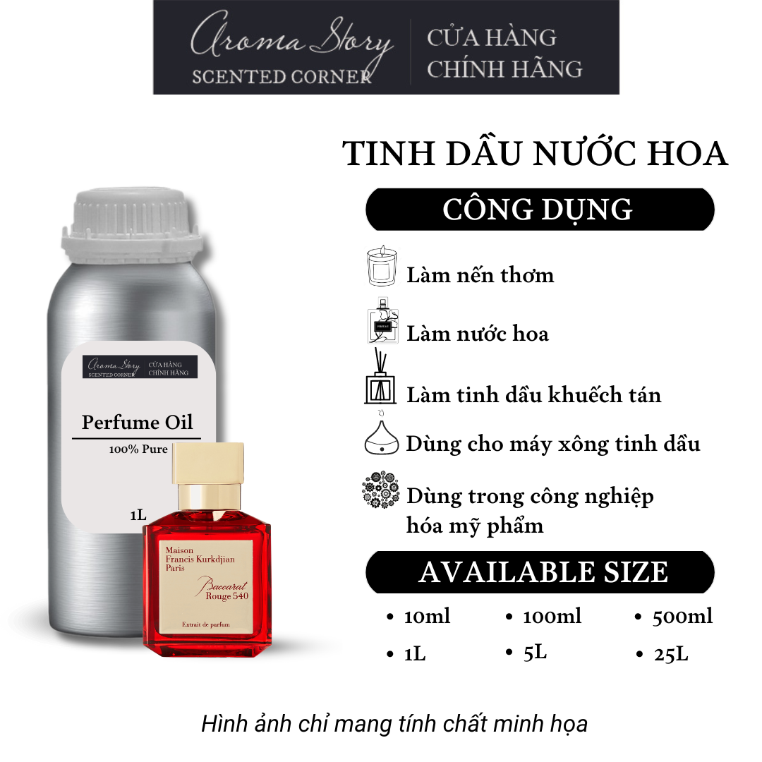 Tinh Dầu Nước Hoa Aroma Story Maison Francis Kurkdjian - Baccarat Rouge 540 Perfume