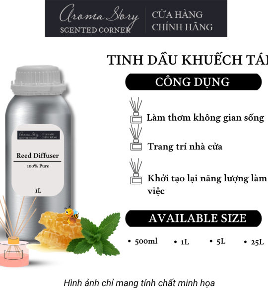 Tinh Dầu Khuếch Tán Giá Lít Aroma Story Hương Mật Ong (HoneyComb) - Dùng Để Làm Thơm Phòng, Không Gian Sống