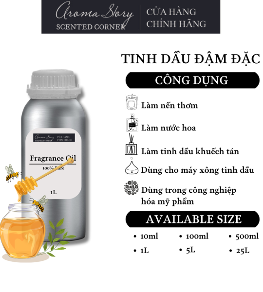 Tinh Dầu Đậm Đặc Aroma Story Mật Ong (HoneyComb) - Dùng Để Làm Nến Thơm, Nước Hoa, Tinh Dầu Khuếch Tán, Máy Xông