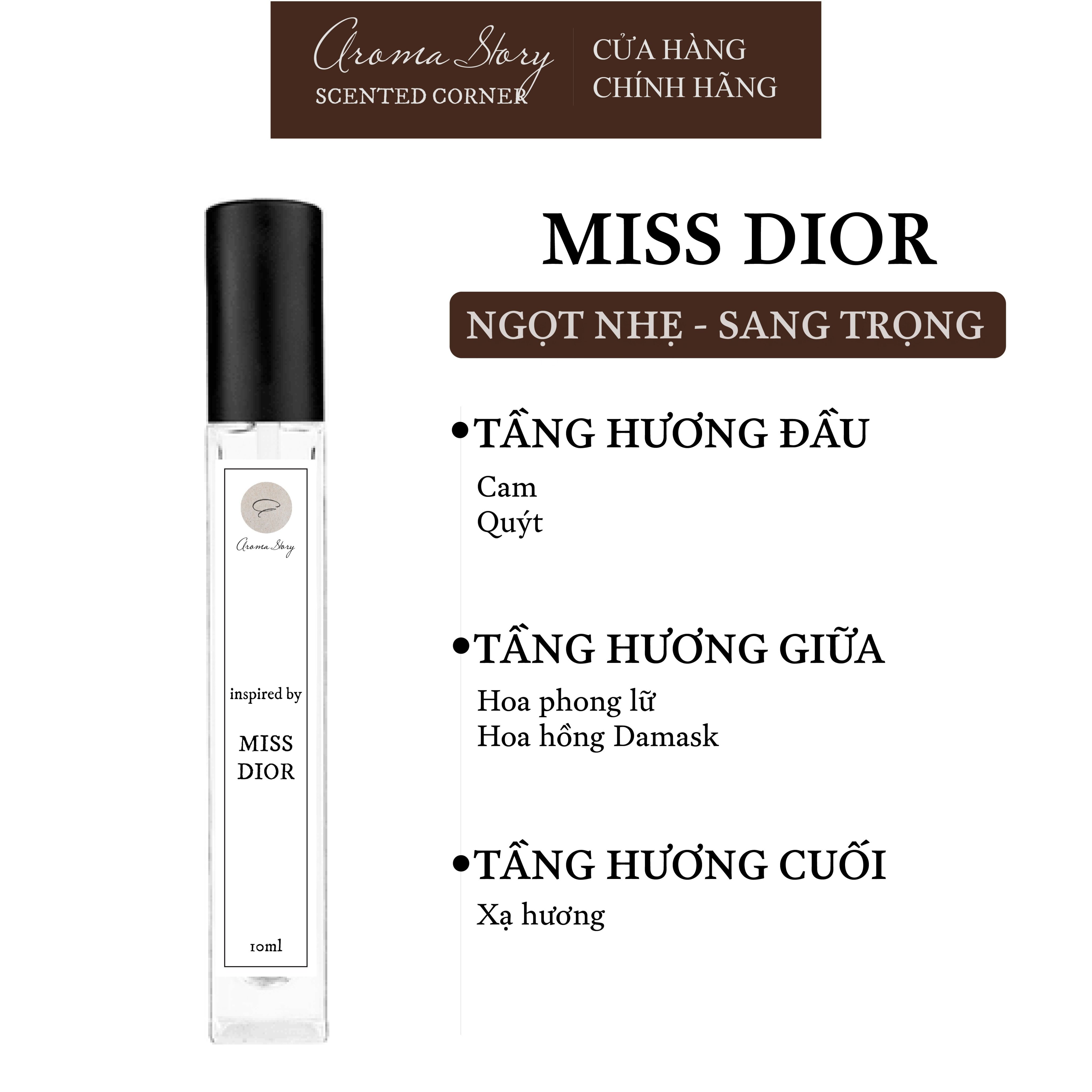 Nước Hoa Nữ Miss Dior EDP Aroma Story Size 10ml/50ml